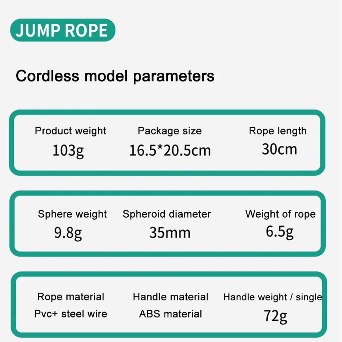 Cordless Skipping Rope Ropes Smart Screen With Weighted For Sports Fitness - Image 4