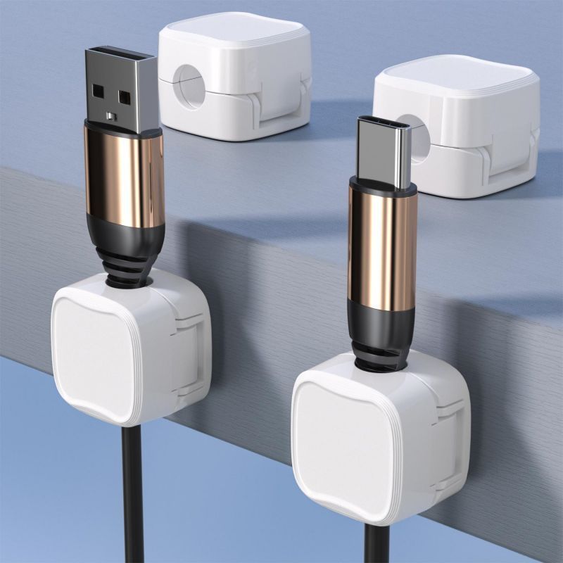 Magnetic Cable Clip Under Desk Cable Management – Adjustable Cord Holder - Image 7
