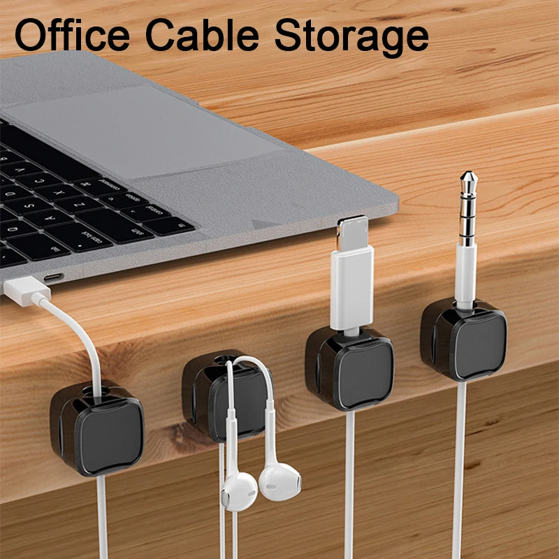 Magnetic Cable Clip Under Desk Cable Management – Adjustable Cord Holder - Image 8