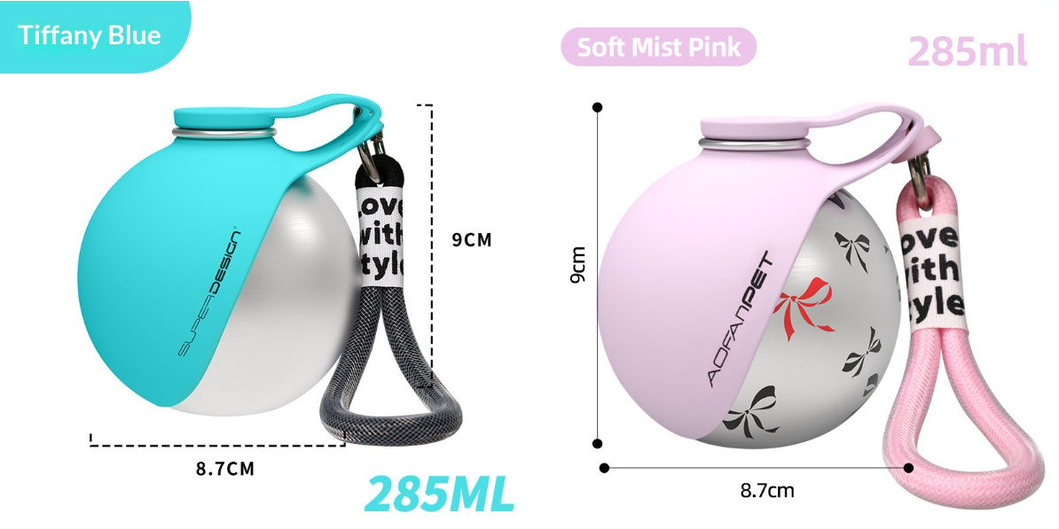 Portable Outdoor Pet Stainless Steel Water Cup for Small Dogs - Image 6