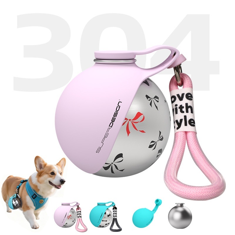 Portable Outdoor Pet Stainless Steel Water Cup for Small Dogs - Image 2