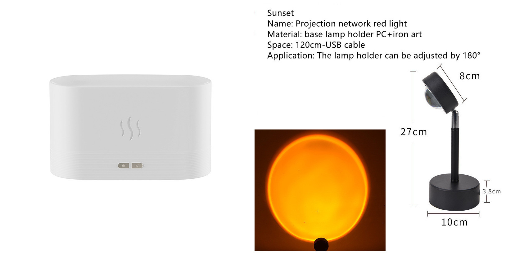 Aroma Diffuser With Flame Light Mist Humidifier Aromatherapy Diffuser - Image 3