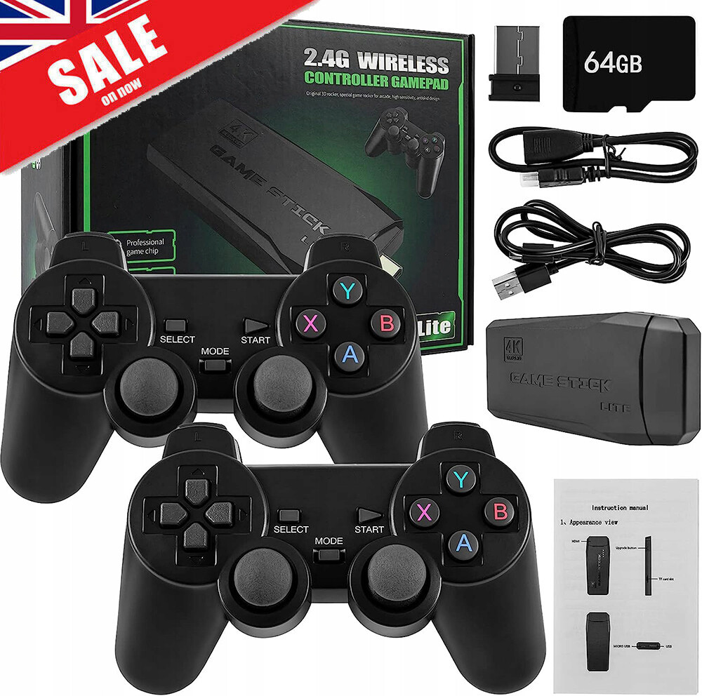 Retro Video Game Console - 20,000 Games with 2 Wireless Controllers