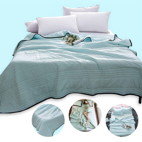 Quilt Blanket for Summer – Lightweight Soft Cooling Bed Quilt