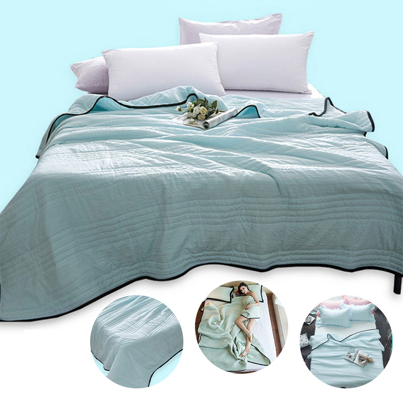Quilt Blanket for Summer – Lightweight Soft Cooling Bed Quilt