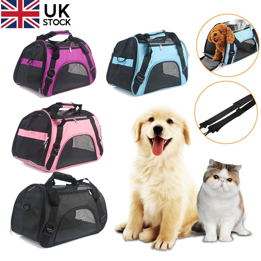 Foldable Pet Carrier Bag – Expandable Mesh Travel Bag for Cats & Puppies