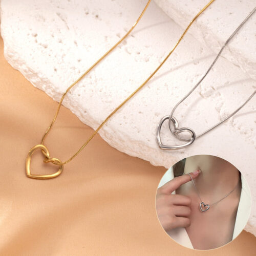 Stainless Steel Heart Pendant Necklace