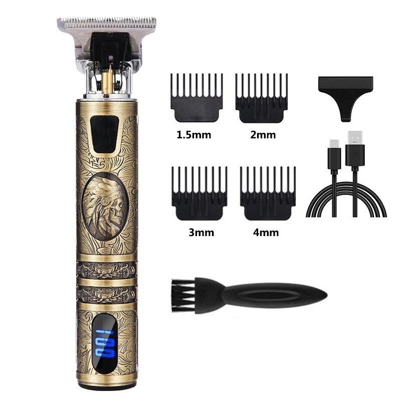 Rechargeable Hair Clipper – USB Cordless T-Blade Trimmer for Men