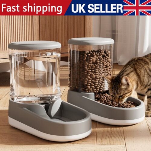 Automatic Pet Feeder - 3.8L Gravity Food & Water Dispenser