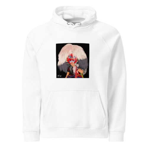 Unisex eco raglan Laakhe hoodie 41 unisex eco raglan hoodie white front 6ad26a67bc8c8
